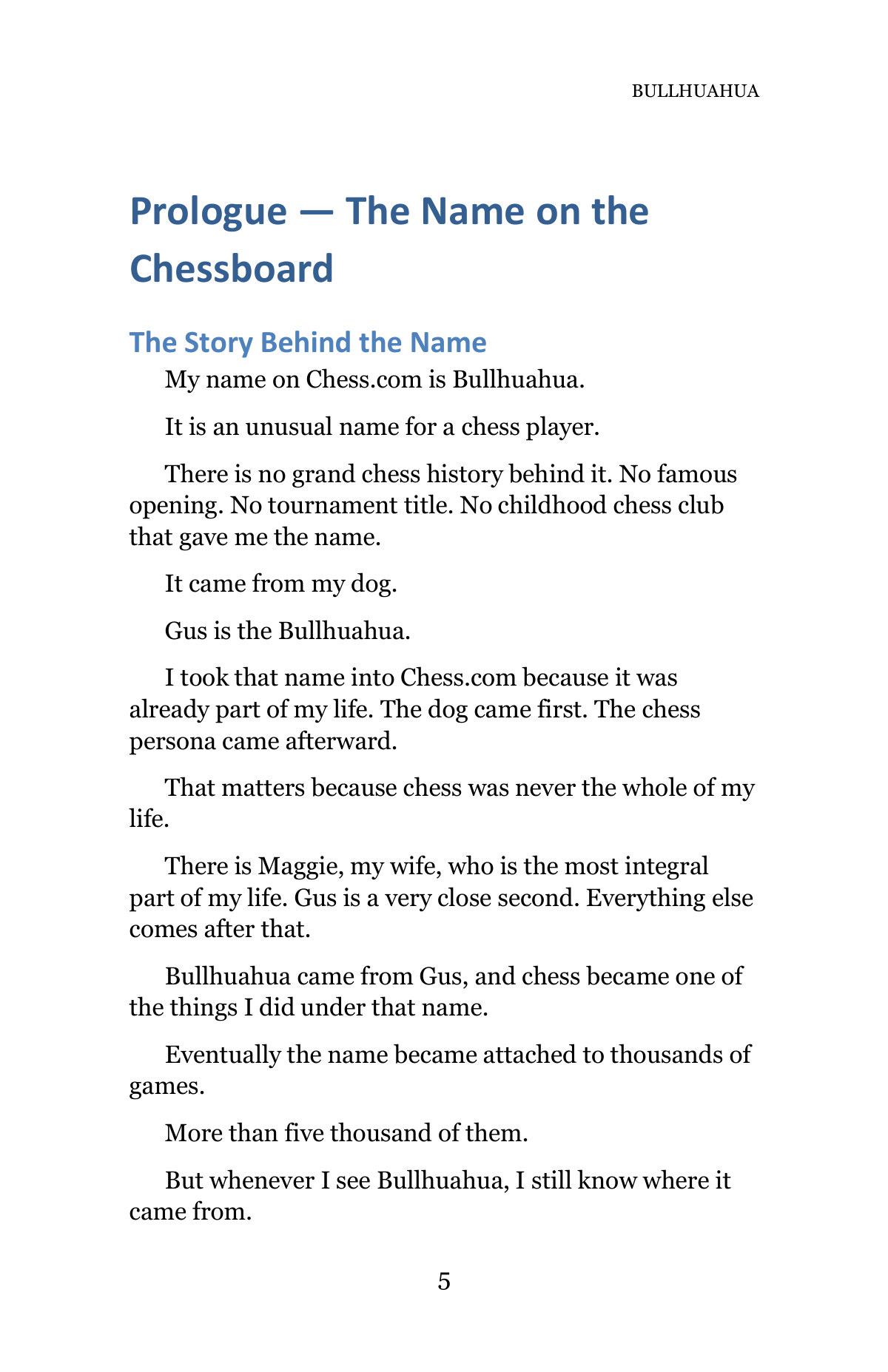 BULLHUAHUA — A Life in Chess — Page 5