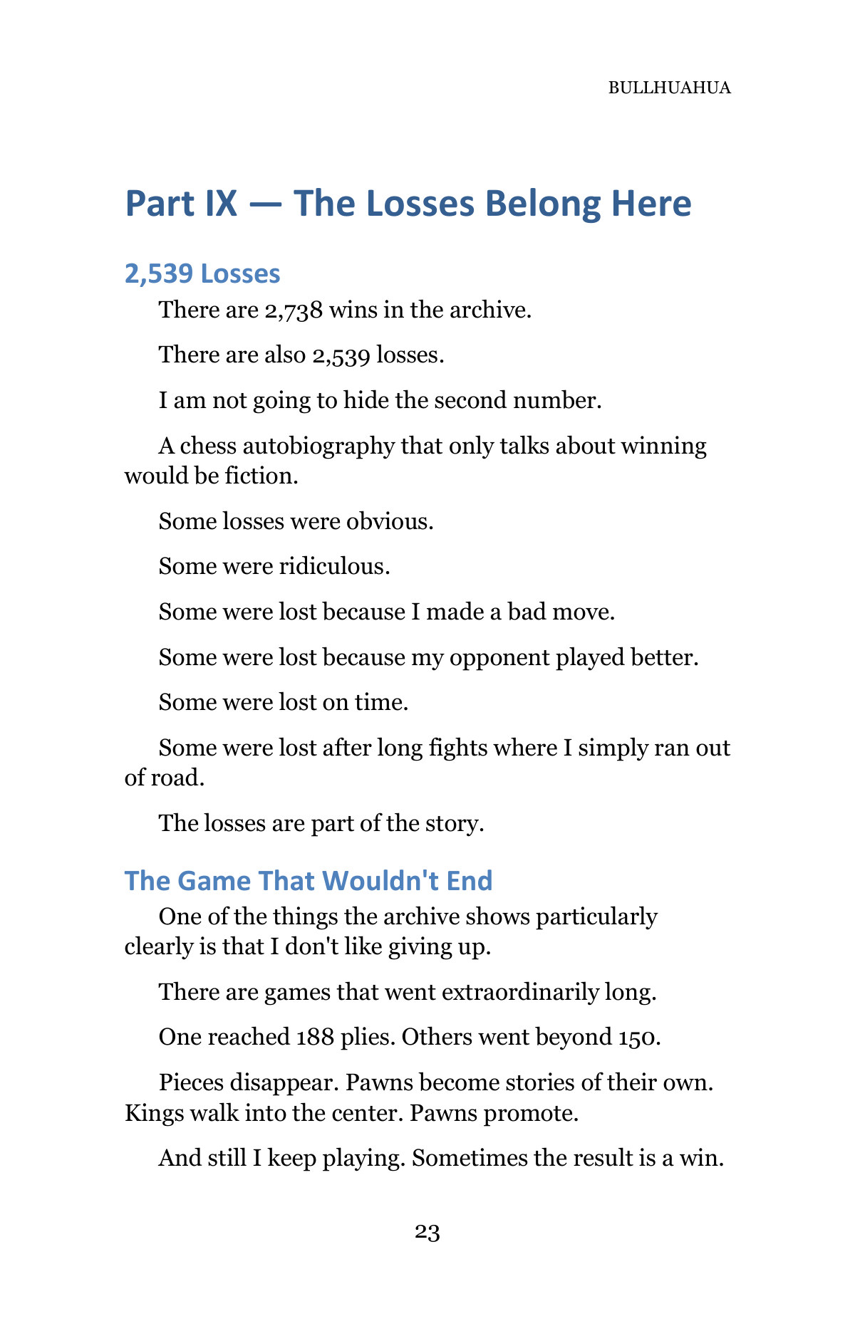 BULLHUAHUA — A Life in Chess — Page 23