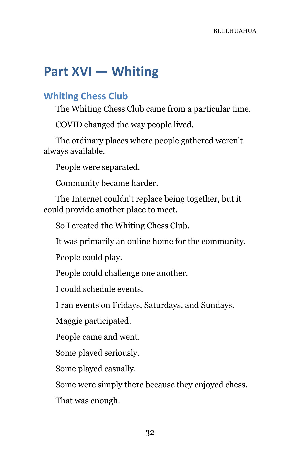 BULLHUAHUA — A Life in Chess — Page 32
