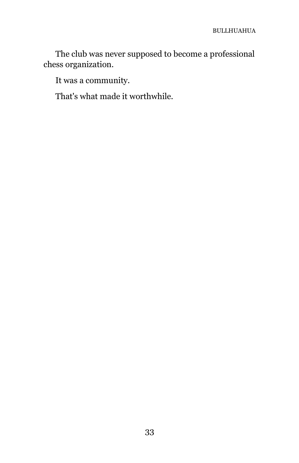 BULLHUAHUA — A Life in Chess — Page 33