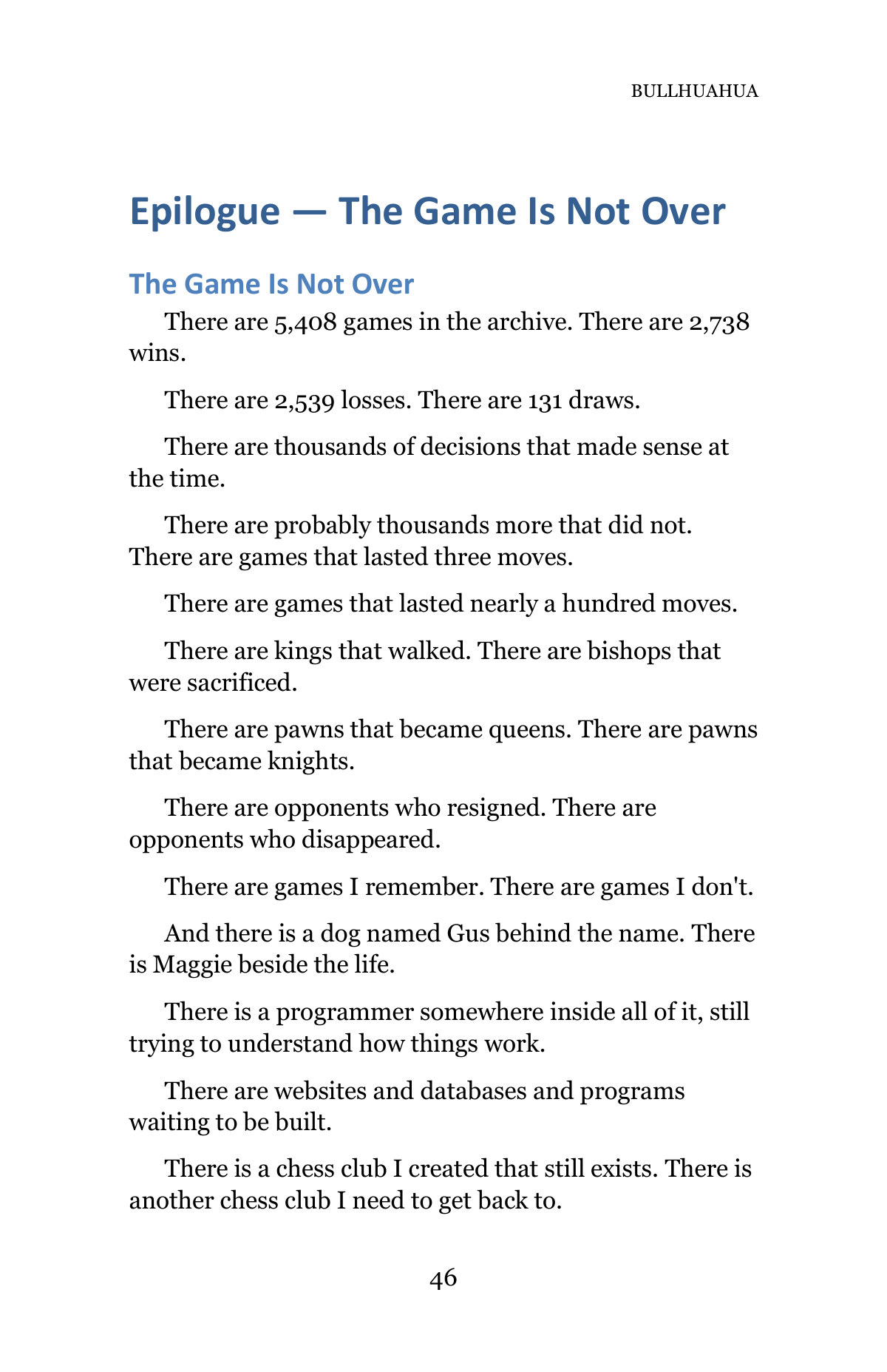 BULLHUAHUA — A Life in Chess — Page 46