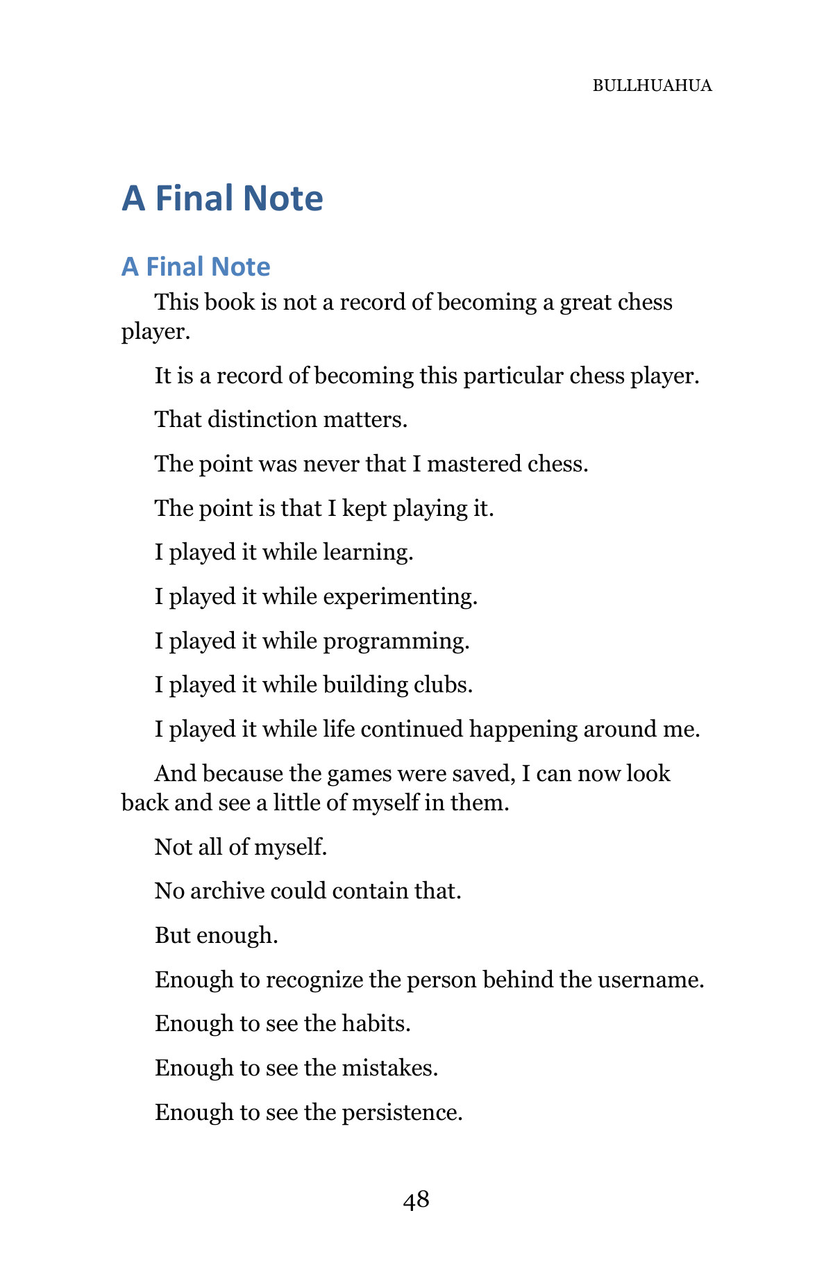 BULLHUAHUA — A Life in Chess — Page 48