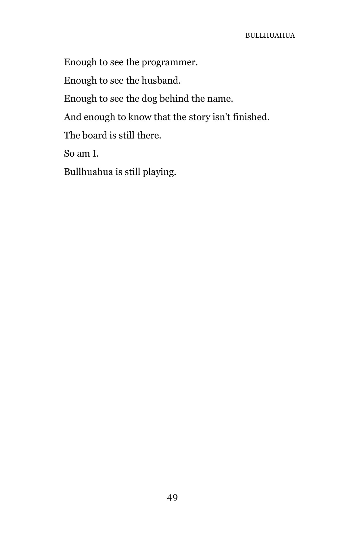 BULLHUAHUA — A Life in Chess — Page 49
